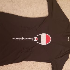 Womens champion hoodie, black size medium